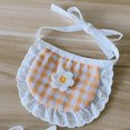 thumbnail image 1 of Dog Bibs Small Dogs Bibs Dog Bandana Cute Fashionable Plaid Pattern Smiley Face Small Dogs Bibs For Bichon Teddy Pomeranian Orange, 1 of 1