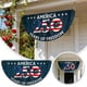 thumbnail image 3 of Bandera en forma de abanico del 250.º aniversario, de poliéster, con un diseño elegante para celebraciones y decoración de interiores y exteriores, 3 of 8