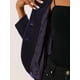 thumbnail image 5 of Blazer con solapa con muescas para mujer, manga larga, para oficina, negocios, con botones, de terciopelo Morado Oscuro L, 5 of 6
