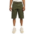 thumbnail image 1 of G-Style USA Men's Relaxed Fit Belted Cargo Shorts - Solid Olive - 48, 1 of 6