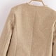 thumbnail image 5 of Blazer de moda para mujer, cuello redondo, manga larga, abrigo informal, traje pequeño, chaqueta tipo cárdigan, blazer, abrigo para mujer, 5 of 8
