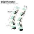 thumbnail image 5 of Easygdp Cute Raccoon Soccer Socks Sport Knee High Socks Calf Compression Athletic Socks for Men and Women, 5 of 9