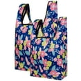 thumbnail image 1 of Wrapables JoliBag Collection Reusable Shopping Bag (Set of 2), Pink & Blue Flowers, 1 of 5
