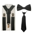 thumbnail image 1 of Enfants Bretelles Noeud Papillon: Mignon 3PCS Noeud Papillon Y Forme Bretelles Formelle Cravate, 1 of 6