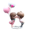 thumbnail image 1 of Figuras de resina con globo para decorar el salpicadero, regalo de amor perfecto para parejas, bonitos adornos de coche para parejas, 1 of 5