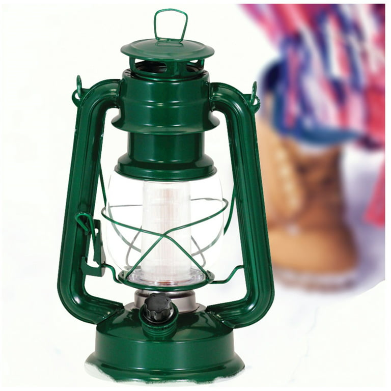 Northpoint Vintage Green Battery Operated LED Lantern (2-Pack