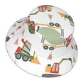 thumbnail image 3 of Naloa Excavator Reflective Double-Sided Bucket Hat, Sun Hat, Soft and Breathable for Gardening, Beaching, Camping, Hiking, Fishing, 3 of 9