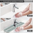 thumbnail image 4 of Coolnut Blue Navy Stripe Sink Splash Guard for Faucet 2 Packs Faucet Absorbent Mats, Nordic Tribal Rustic Faucet Handle Drip Catcher Quickly Drying Mat for Kitchen Counter Bathroom, 30"x5.5" RV, 4 of 7
