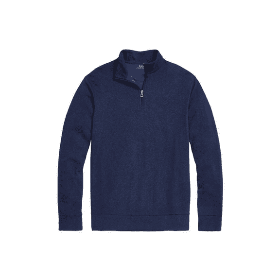 Polo Ralph Lauren Mens DoubleKnit Quarter-Zip Pullover winter navy S