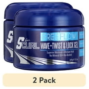 (2 pack) Luster's Pink Free Flow Moisturizing Twist & Lock Jar Hair Styling Gel, 9.5 oz