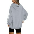 Football Graphic Hoodies for Women Y2K Teen Girls Hooded Sweatshirts