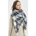 thumbnail image 4 of Women's Fall Winter Scarf Classic Tassel Plaid Tartan Warm Soft Chunky Large Blanket Wrap Shawl Scarves, 4 of 11