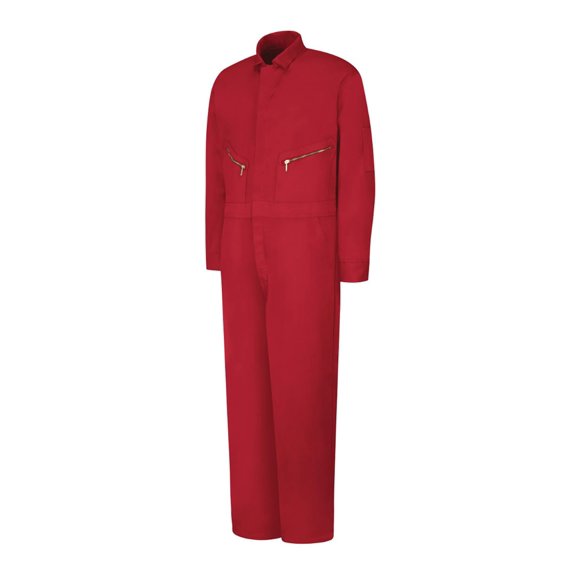 Zip-Front Cotton Coverall, Men, CC18RD, RG36 CC18RDRG36