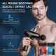 thumbnail image 2 of Soidarity Masajeador de fascia eléctrica Fitness LED Masaje muscular recargable Ajustable Percusión portátil Relajación de mano masajeadores Rojo seitruly CE013622-03, 2 of 6