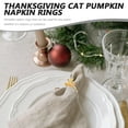 thumbnail image 6 of Raindrops  4 Pcs Alloy Napkin Rings Decorative Fall Pumpkins Party Banquet Golden, 6 of 8