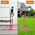 Costway Indoor Home Training Kids Gymnastics Parallel Bars Adjustable Width, Height & Double