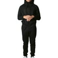 thumbnail image 1 of LUXUR Ensemble de Survêtement pour Hommes Sweat à Capuche + Pantalon Ensemble de Jogging à Fermeture Éclair Coupe Régulière Deux Pièces Noir TG, 1 of 3