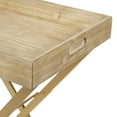 thumbnail image 5 of hometrends Marmora Gold/Natural Fold Away Rectangle Accent Table, 5 of 5