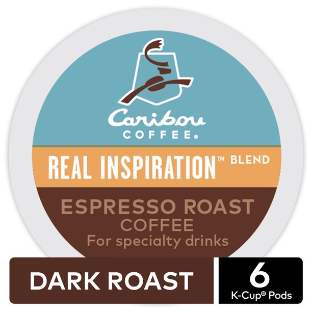 Caribou Coffee Real Inspiration Espresso Roast Keurig K Cup Pods