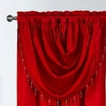 thumbnail image 3 of GLORY RUGS Window Panel with Attached Valance Curtain Bedroom Living Room Dining 42"X84" Red, 3 of 5