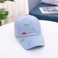 thumbnail image 2 of Kids Unisex Baseball Cap Cartoon Dinosaur Embroidery Toddler Hat, 2 of 2