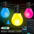 thumbnail image 1 of Summer Savings SEMPAI Outdoor Christmas 40 Light String RGB Horse Racing Bulb, Ideal Remote Control Slide Color Light String Wal&mart Deals Thanksgiving Day, 1 of 7