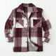 thumbnail image 4 of pstuiky manga larga para hombre, Camisa tipo cárdigan de manga larga con solapa y botones con estampado a cuadros informal para hombre. tops de invierno para hombre xl, 4 of 4