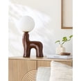 thumbnail image 5 of Livabliss Opal Cottage Accent Table Lamp, 17-inch, Brown with White Shade, 5 of 5