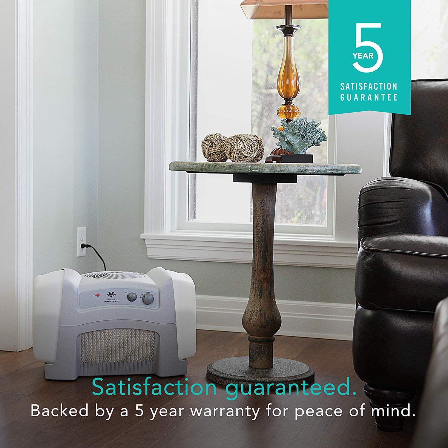 Vornado Whole Room Evaporative Vortex Humidifier with Intelligent Automatic Humidity Control with Kubicle Air Refreshener Bundle Included