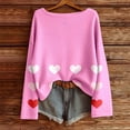 thumbnail image 2 of Sweater for Women Heart Print Valentine Long Sleeve Tee Tops Work Business Basic Pullover Tops Cozy Fall Basic Clothes 2026, 2 of 3