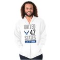 thumbnail image 5 of US Air Force United States Wings Logo Zip Up Hoodie Men's Women's Brisco Brands S, 5 of 6