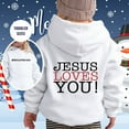 thumbnail image 3 of Christian Faith Religious God Sweatshirt Trust in The Lord Hoodie Jesus Loves You Sweater Long Sleeve Hooed Jacket Matching Baby And Toddler Outfits Christian Gift for Toddler Kids Infants Boys Girls, 3 of 4