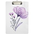 thumbnail image 2 of FMSHPON Watercolor Rose Clipboard Hardboard Wood Nursing Clip Board and Pull for Standard A4 Letter 13x9 inches, 2 of 7