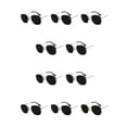 thumbnail image 3 of Gafas de Sol Poligonales Qarigey para Hombre y Mujer Lentes Polarizadas Doradas Oro Negro Gris C2 10Conjunto, 3 of 6