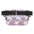 thumbnail image 3 of Gaeub Owl And Floral Print Layer Fanny Pack with Adjustable Shoulder Strap,Square Double Layer Waist Bag,for Exercise Running Travel Hiking, 3 of 9