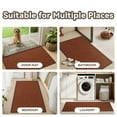 thumbnail image 5 of SIXHOME Washable Kitchen Rug, Absorbent Non-Slip Woven Floor Mat, 20"x71", Red Brick, Rugs for Sink, Laundry, Hallway, Bathroom, 5 of 7