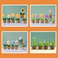 thumbnail image 7 of Chainplus Crochet Kit for Beginners, 6 Pcs Potted Flowers DIY Kit for Adults and Kids, Crochet Starter Knitting Kit for Complete Beginners,Pink, 7 of 7