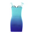 thumbnail image 4 of Vestido sin mangas con tirantes estampados con cuello en V a la moda para mujer Pompotops  ghjkhdj4196, 4 of 5