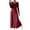 Wine, variant on Teyfeniy Women's Sweater Maxi Dresses U Neck Cable Knitted Long Sleeve Solid Color Long Dresses Fall Winter Stretch Fashion Stylish Casual A Line Dresses , for S to Xl