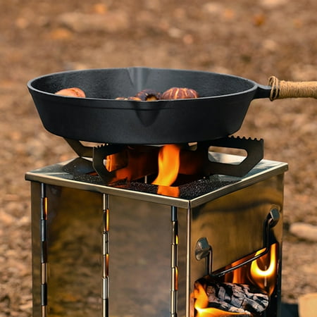Outdoor Camping Campfire Integrated Stove Hiking Fishing Backpacking Heats Resistant Barbecue Cooking Burner Cookware Backpacking Travelling Climbing Walmart