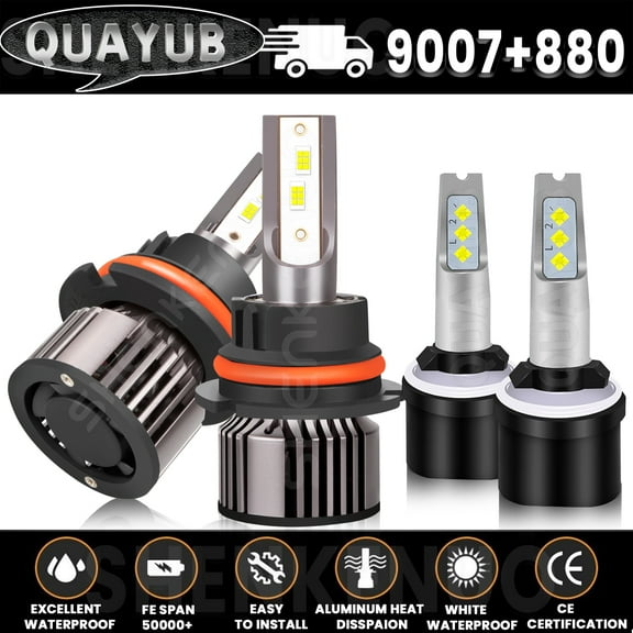 For Dodge RAM 1500 2500 3500 1996 1997 1998 1999 LED Headlights Fog Light White