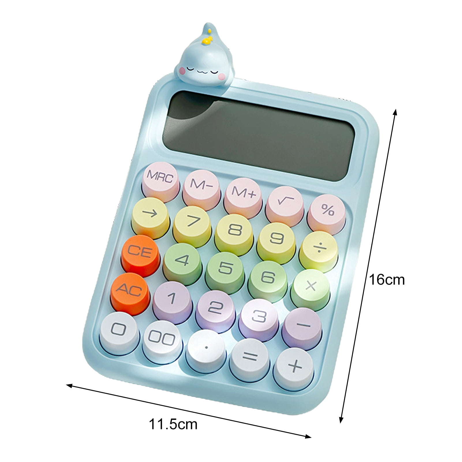 Naierhg Vintage-Inspired Desktop Calculator Large Display 12 Digit Precise Contrasting Colors Easy to Read Calculator