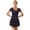 Dark Blue, variant on Doomiva Women's Skirted Leotards Dance Dress for Ballet Short Sleeve Leotard Ballerina Dancewear Dark Blue XL