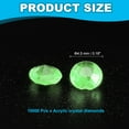 thumbnail image 2 of Uxcell Wedding Table Scatter Confetti Crystals Acrylic Diamonds Vase Fillers Gems for Table Centerpiece Decoration Light Green, 2 of 7