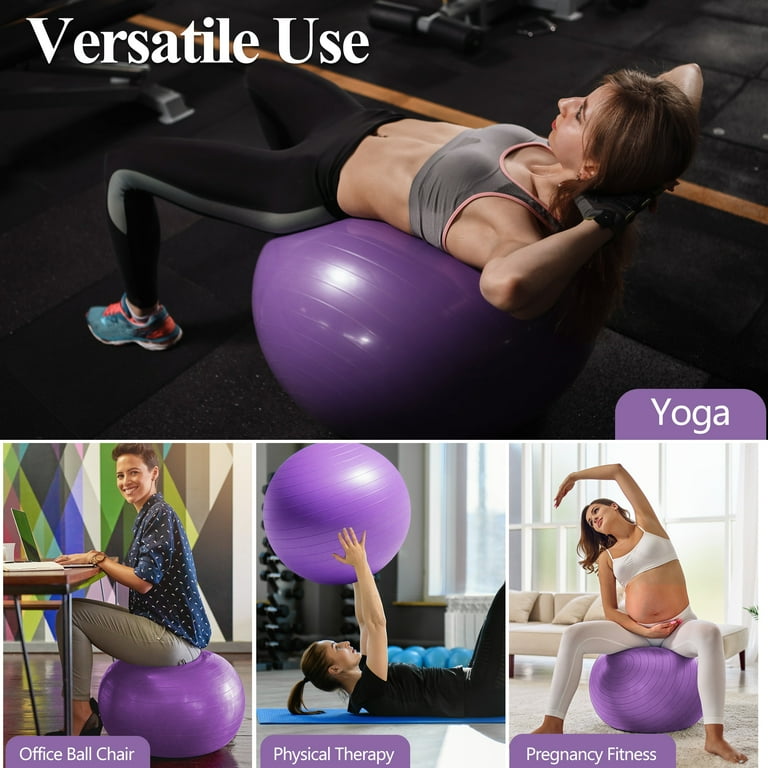 Cyrico Exercise Ball Set, 25-Inch Anti-Burst photo 2