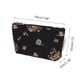 thumbnail image 2 of Bolsas de Maquillaje Vintage Florales Únicas 1 Pc Poliéster Negro Mediana, 2 of 5
