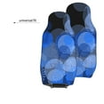 thumbnail image 4 of Easy to Install Car Universal Seat Cover, Blue Line Circle Four Seasons Universal Front Seat Cover, 2-Piece, 4 of 8