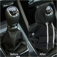 thumbnail image 4 of Car Gear Shift Cover, Fashionable Hoodie Car Shift Knob, Winter Warm Gear Shift Knob Cover Sweater Shirt,Universal Car Decor Accessories (Black), 4 of 7