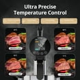thumbnail image 6 of CharMeter SSV-102-W 2.4G WiFi Sous Vide Cooker, 1000W Sous Vide Machine with Immersion Circulator, App Recipes, Alarms, Timer and Booking Function, Ultra Accurate Control, 6 of 9