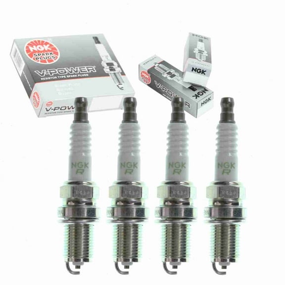 4 pc NGK V-Power Spark Plugs compatible with Acura Integra 1.8L L4 1990-1991